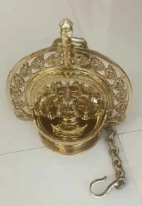 Traditional Handcrafted Kunhimangalam Lakshmi Vilakku Kerala Gajalakshmi Thookkuvilakku Lakshmi Oil Lamp Tamrata